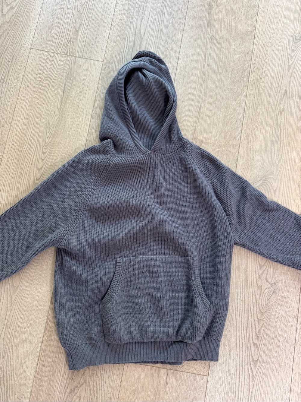 Edikted Knit hoodie - Charcoal